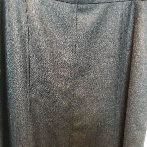 Pendleton Long wool  lined skirt Gray Petite 12 - Picture 3 of 8